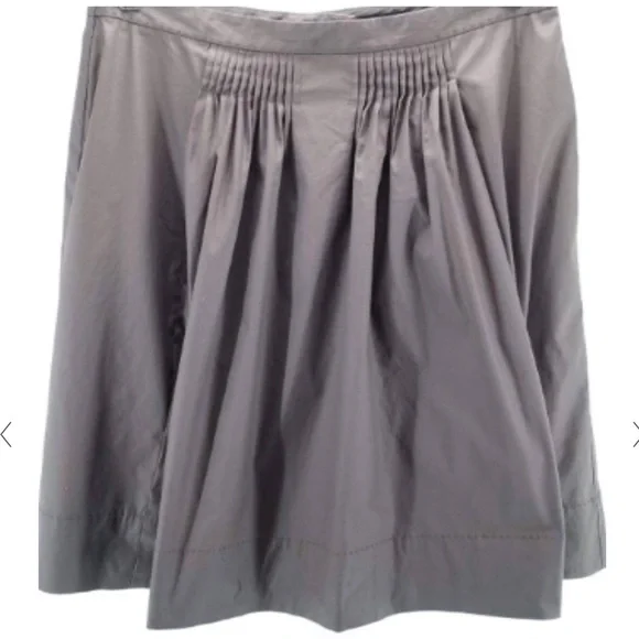 Gorgeous Taupe Ellie Tahari Pleated A-line Skirt - Picture 8 of 8